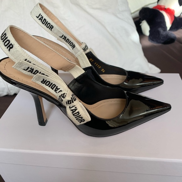 ❌SOLD❌Dior slingbacks in patent black size 36 - Picture 3 of 7
